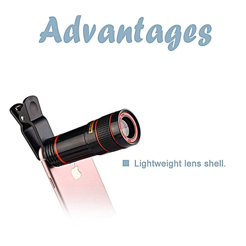 Mobile Phone Camera Lens 12X Zoom Best Sellers Camera Lenses Phone Accessories Color : Black Mobile Phone Camera Lens 12X Zoom Best Sellers Camera Lenses Phone Accessories Color : Black