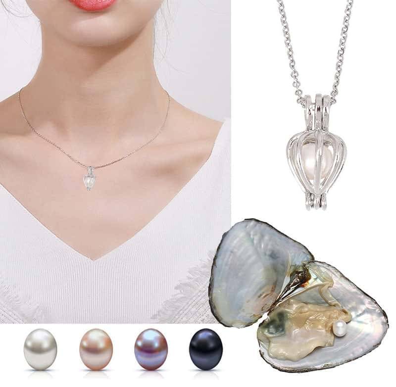 Natural Oyster Pearl Necklace Best Sellers Jewelry Natural Oyster Pearl Necklace Best Sellers Jewelry Type : Angel|Pink Rose|Red Rose|Shell|Coconut Tree|Dolphin|Love|Rose|Wish|Cherry|Sunflow|Pigeon