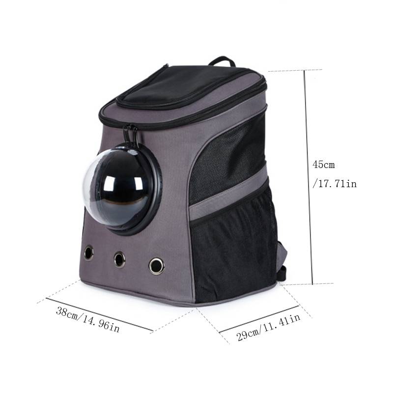 “The Fat Cat” Cat Backpack – For Larger Cats Backpacks & Bags Large Pet Backpack Portable Space Capsule Breathable Window Cat Carrier Dog Bag Pets Products Color : Gray|Pink|Gold