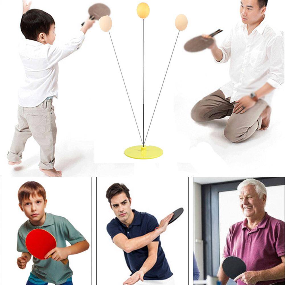 Table Tennis Trainer Toys Elastic Soft Shaft Table Tennis Trainer Elastic Rod Training Ball with Leisure Decompression Sports Set настольный теннис Color : B|A