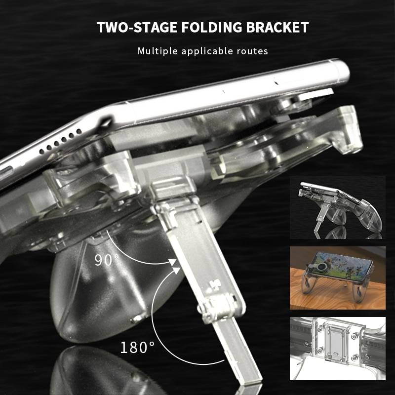 Elite Mobile Phone Gamepad Consumer Electronics DATA FROG Game Controller Gamepad For PUBG L1R1 Shooter Trigger Fire Button Gamepad Joystick For iPhone Android Mobile Phone Color : Tigger|Red tigger|Transparent Tigger|Sliver tigger|Blue tigger