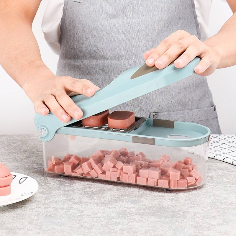 Vegetable Chopper With 8 Replaceable Cutters Home Goods LMETJMA Onion Chopper Pro Vegetable Chopper Mandoline Slicer Dicer With 8 Replaceable Blades Veggie Chopper Cutter KC0151