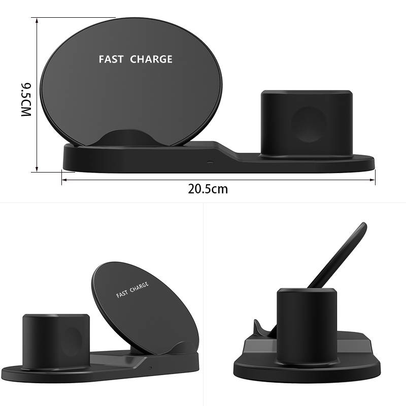 3-in-1 Wireless Charging Dock Station Phone Accessories 3 in 1 10W Fast Wireless Charger Dock Station Fast Charging For iPhone XR XS Max 8 for Apple Watch 2 3 4 For AirPods For Samsung Ships From : China|United States