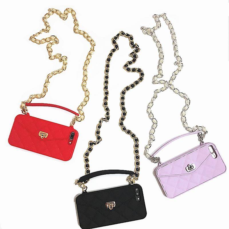 Crossbody Bundle iPhone Case Backpacks & Bags Phone Accessories Wallet Case For iPhone XS Max XR X 10 8 7 6s 6 Plus 11 Pro Max Soft Silicone Card Slot Handbag Purse Phone Cover With Long Chain Material : For iPhone 6 6S|For 6 Plus 6s Plus|For iPhone 7 8|For 7 Plus 8 Plus|For iPhone X XS|For iPhone XR|For iPhone XS Max|For iPhone 11 Pro|For iPhone 11 6.1|For iPhone 11Pro Max