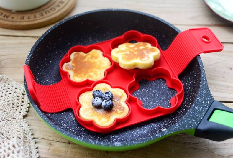 Non-Stick Flip Cooker Home Goods 1Pcs Silicone Non Stick Fantastic Egg Pancake Maker Ring Kitchen Baking Omelet Moulds Flip cooker Egg Ring Mold Color : FLOWER|SQUARE|HEART|ROUND|7-ROUND|HEART-FLOWER-ROUND|ROUND-HEART|10HEART
