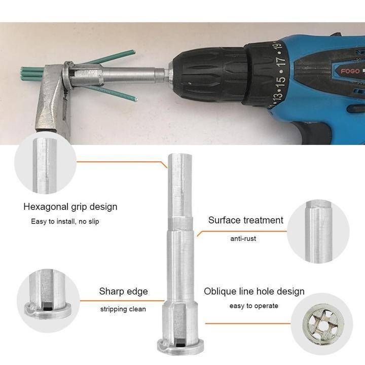 Cable Wire Stripping and Twisting Tool Home Goods Cable Wire Stripping and Twisting Tool Home Goods