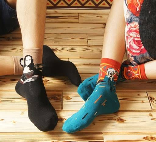 Casual Famous Painting Cotton Socks Accessories Casual Famous Painting Cotton Socks Accessories