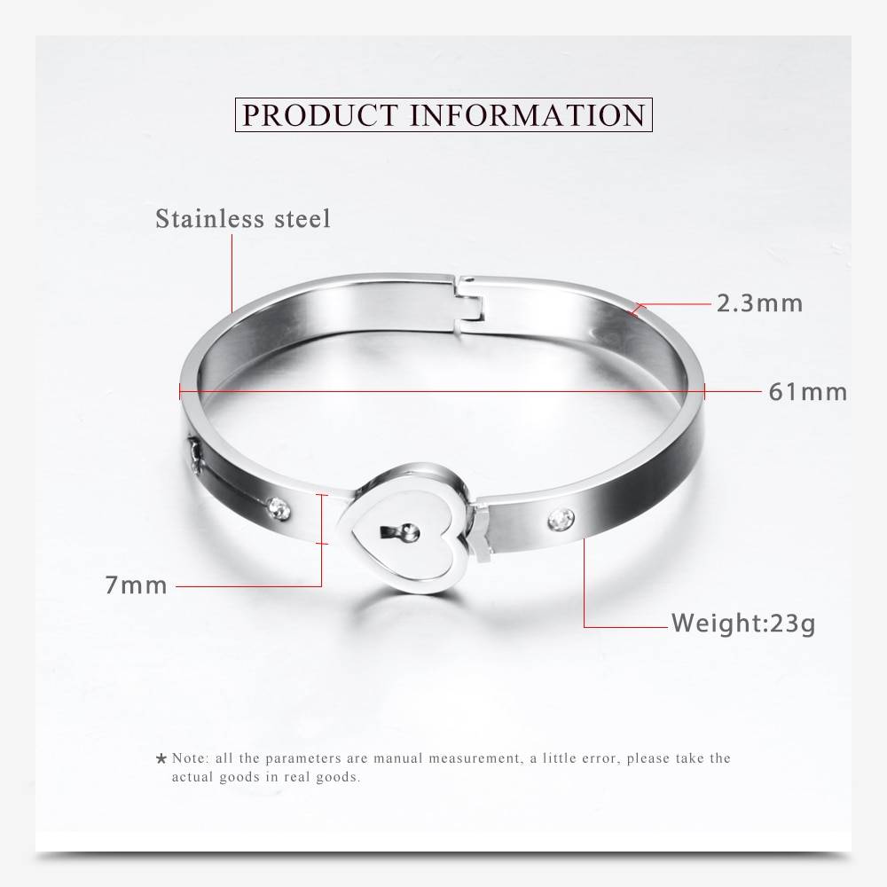 Heart Lock Bracelet & Key Necklace For Couple Jewelry Heart Lock Bracelet & Key Necklace For Couple Jewelry