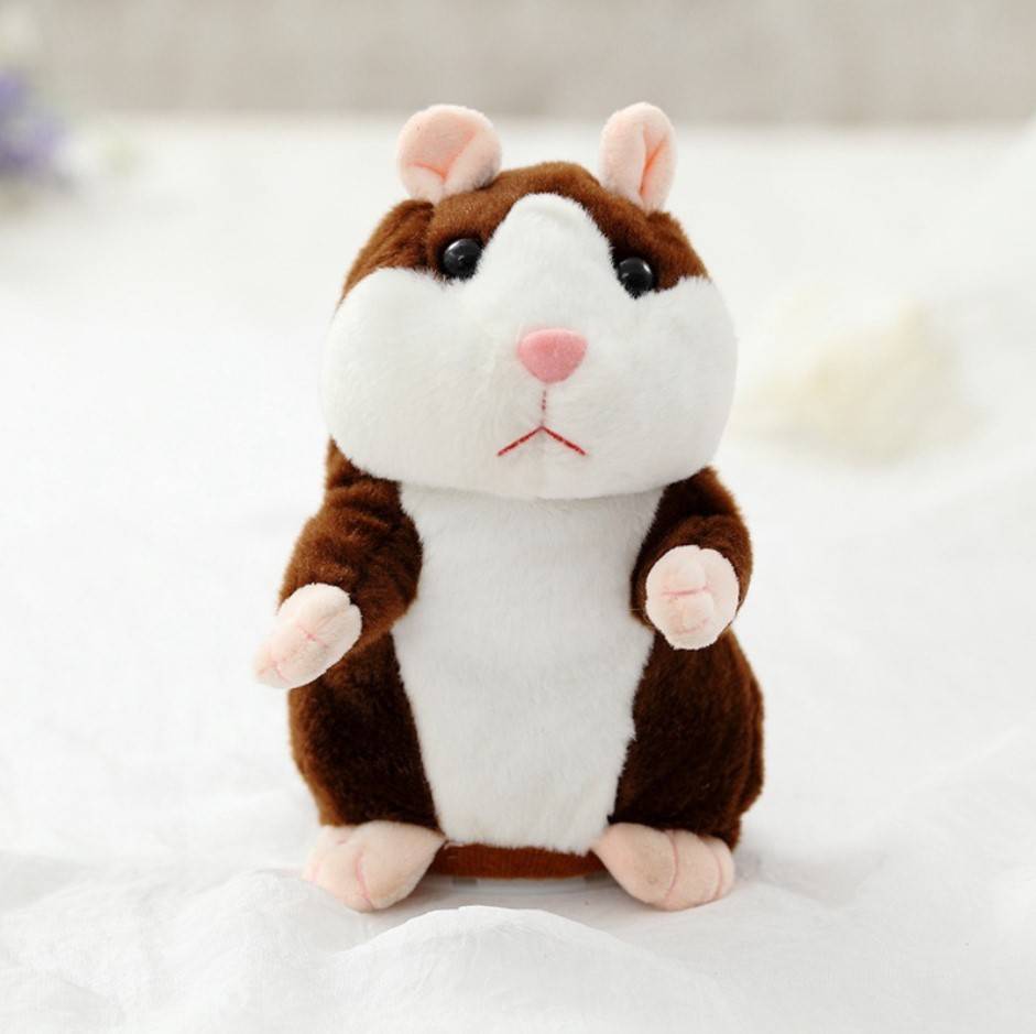 Cute Repeating Talking Plush Hamster Toys Color: Brown Cute Repeating Talking Plush Hamster Toys Color: Brown