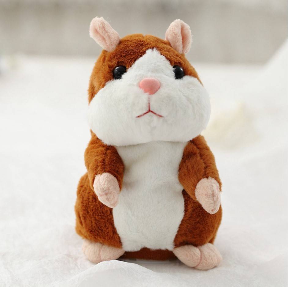 Cute Repeating Talking Plush Hamster Toys Color: Cofee Cute Repeating Talking Plush Hamster Toys Color: Cofee