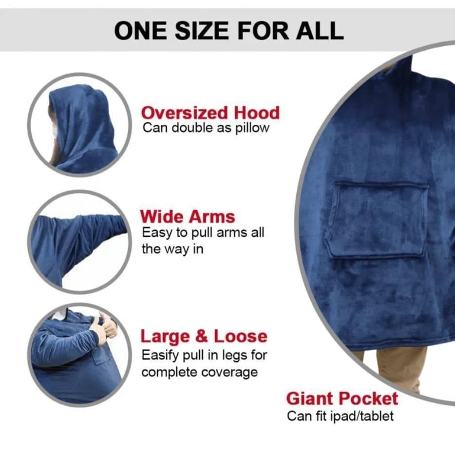 Ultra Soft & Cuddly Wearable Blankets Apparel Ultra Soft & Cuddly Wearable Blankets Apparel Women Clothing Color : Baby Pink|Black|Blue|Pink|Red|Grey