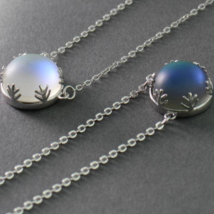 Aurora Borealis Halo Crystal Necklace Jewelry Aurora Borealis Halo Crystal Necklace Jewelry Color : Light Blue|Dark Blue