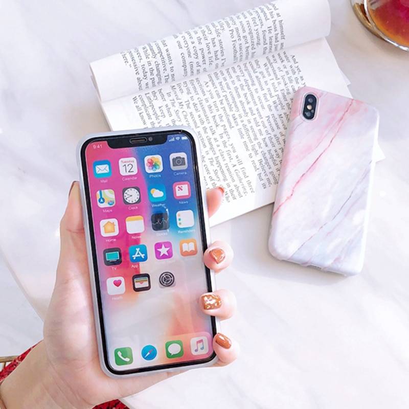 Moskado Phone Case For iPhone 6 6s 7 8 Plus Luxury Glossy Granite Stone Marble Texture Cover For iPhone 11 Pro X XS Max XR Shell Phone Accessories Moskado Phone Case For iPhone 6 6s 7 8 Plus Luxury Glossy Granite Stone Marble Texture Cover For iPhone 11 Pro X XS Max XR Shell Phone Accessories
